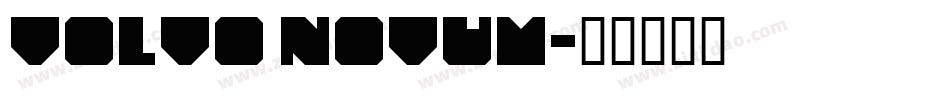Volvo Novum字体转换
